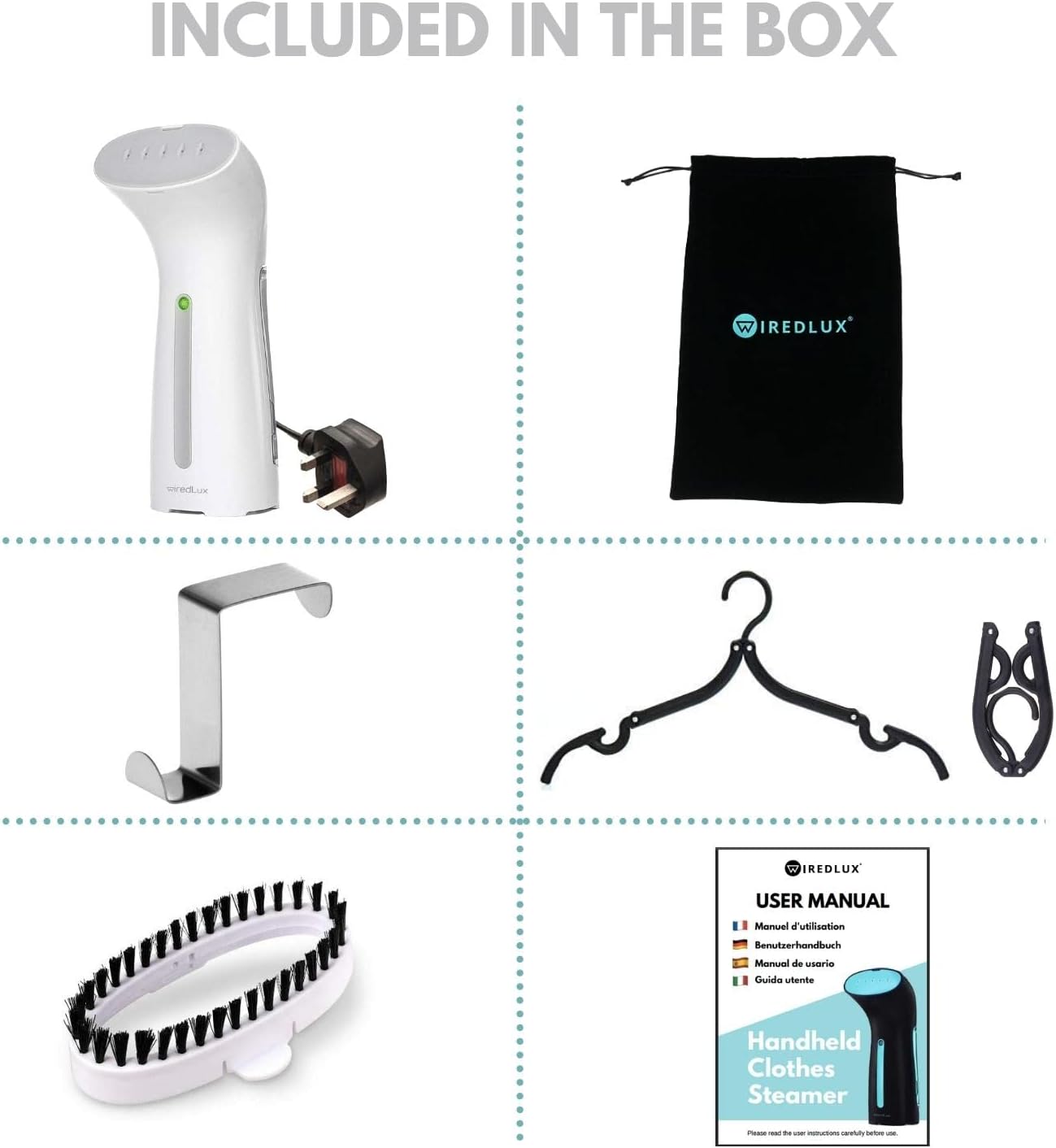 WiredLux Clothes Steamer SteamSmart S200 Pro